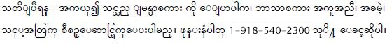 Burmese tagline